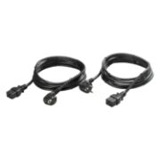 Image de Eaton 2 Input cords 16A EU for ATS - Noir (CBLATSIN16X2)