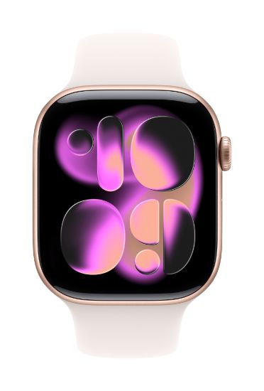 Image de Apple Bracelet Sport rose tendre 46 mm - S/M (MXM83ZM/A)