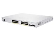 Image de Cisco Business 250, 24 10/100/1000 PoE+ ports with 370W power budget, 4 10 Gigabit SFP+, EU, RF Switch - Argent (CBS250-24FP4XEU-RF)