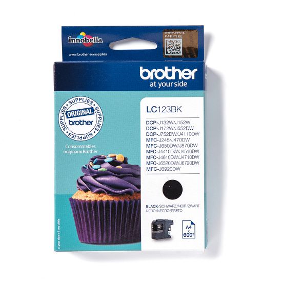 Image de Brother - Cartouche d'encre originale – Noir (LC123BK)