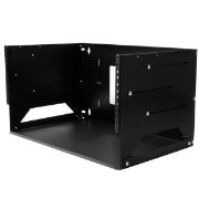 Image de StarTech.com Rack Réseau Mural 4U à 2 Montants avec Étagère Intégrée, Rack de Données Mural avec Profondeur Ajustable pour Équipement AV/Ordinateur/IT, Petit Rack de Serveur ... (WALLSHELF4U)