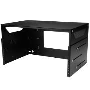 Image de StarTech.com Rack Réseau Mural 4U à 2 Montants avec Étagère Intégrée, Rack de Données Mural avec Profondeur Ajustable pour Équipement AV/Ordinateur/IT, Petit Rack de Serveur ... (WALLSHELF4U)