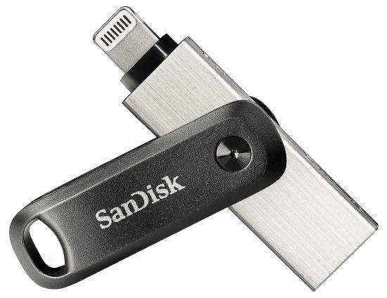 Image de SanDisk iXpand Clé USB - Noir, argent (SDIX60N-064G-GN6NN)