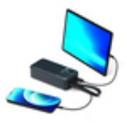 Image de Port Designs 30,000 mAh, integrated lamp, LCD display, 2x USB-A QC, USB-C & Micro USB, 582 g Banque dalimentation électrique - Noir (907003)