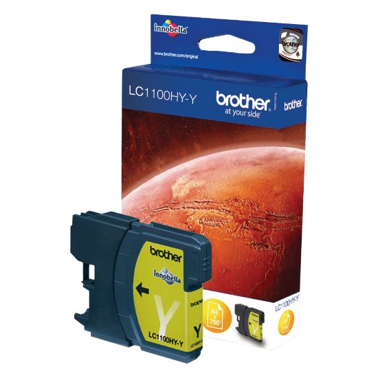 Image de Brother Cartouche d'encre originale à haut rendement – Jaune (LC1100HYY)