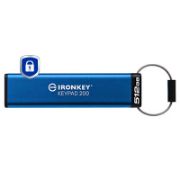 Image de Kingston Technology IronKey Keypad 200 de 512 Go, FIPS 140-3 niveau 3, chiffrement AES-256 (IKKP200/512GB)