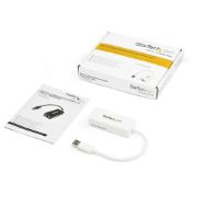 Image de StarTech.com Adaptateur USB 3.0 vers Ethernet Gigabit - Carte Réseau Externe USB vers 1 Port RJ45 - Blanc (USB31000SPTW)
