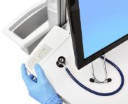 Image de Ergotron StyleView EMR Cart with LCD Pivot, SLA Powered Chariots et supports multimédias - Aluminium,Gris,Blanc (SV42-6301-2)
