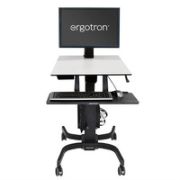 Image de Ergotron WorkFit-C, Single HD Sit-Stand Workstation Chariots et supports multimédias - Noir,Gris (24-216-085)