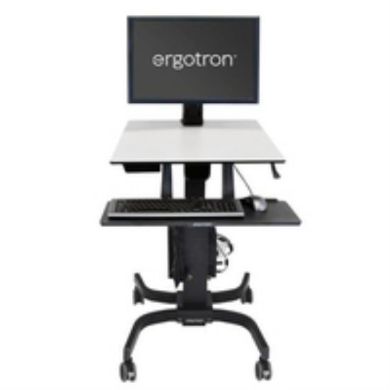 Image de Ergotron WorkFit-C, Single HD Sit-Stand Workstation Chariots et supports multimédias - Noir,Gris (24-216-085)