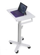 Image de Ergotron StyleView S-Tablet Cart, SV10 Chariots et supports multimédias - Aluminium,Blanc (SV10-1800-0)