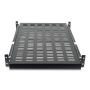 Image de StarTech.com Etagère coulissante pour Rack de Serveur 2U - Profondeur ajustable 48 cm – 22.7kg (UNISLDSHF19)