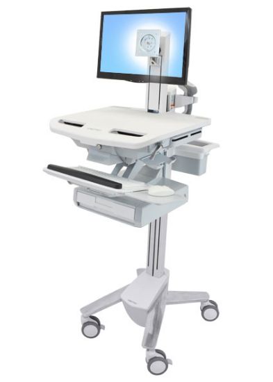 Image de Ergotron StyleView Chariots et supports multimédias - Aluminium,Gris,Blanc (SV43-1310-0)