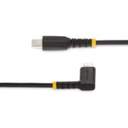 Image de StarTech.com Câble USB-C vers Lightning de 2m - Cordon de Charge/Syncronisation USB Type-C vers Lightning en Fibre Aramide à Angle Droit - Chargeur USB C à Lightning - Cert ... (RUSB2CLTMM2MR)