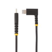 Image de StarTech.com Câble USB-C vers Lightning de 2m - Cordon de Charge/Syncronisation USB Type-C vers Lightning en Fibre Aramide à Angle Droit - Chargeur USB C à Lightning - Cert ... (RUSB2CLTMM2MR)