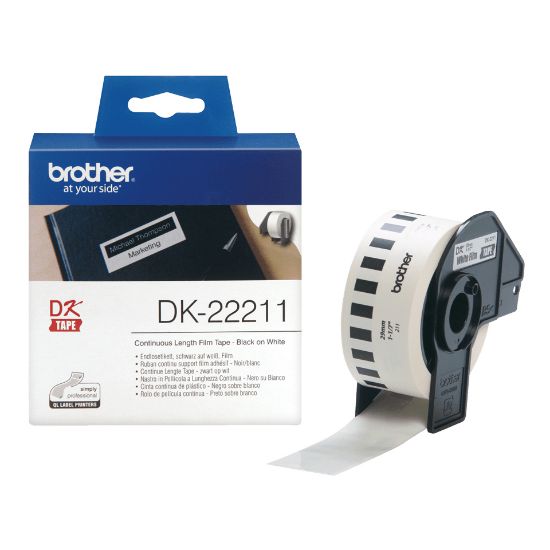 Image de Brother - Rouleau d'étiquettes original – Blanc, 29 mm x 15,24 m (DK-22211)
