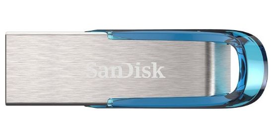 Image de SanDisk Ultra Flair Clé USB - Bleu,Argent (SDCZ73-064G-G46B)