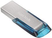 Image de SanDisk Ultra Flair Clé USB - Bleu,Argent (SDCZ73-064G-G46B)