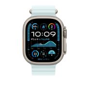 Image de APPLE Extension pour Bracelet Océan bleu glacier 49 mm - Finition titane naturel (MXTG3ZM/A)