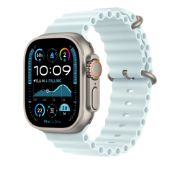 Image de APPLE Extension pour Bracelet Océan bleu glacier 49 mm - Finition titane naturel (MXTG3ZM/A)