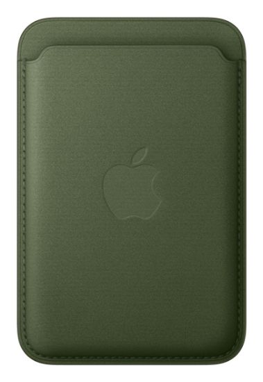 Image de Apple Porte-cartes en tissage fin pour iPhone avec MagSafe - Mousse - Vert (MGH74ZM/A)