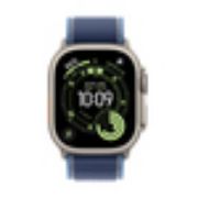 Image de Apple Boucle Trail bleu/bleu vif 49 mm - S/M - Finition titane naturel (MFT64ZM/A)