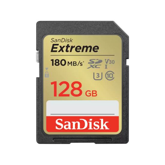 Image de SanDisk Extreme Mémoire flash - Noir, Or (SDSDXVA-128G-GNCIN)
