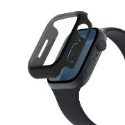 Image de Belkin TemperedCurve, 2-in-1 Treated Screen Protector + Bumper for Apple Watch for Apple Watch Series 9/8/7/6/5/4/SE, black - Noir (OVG003ZZBK-REV)