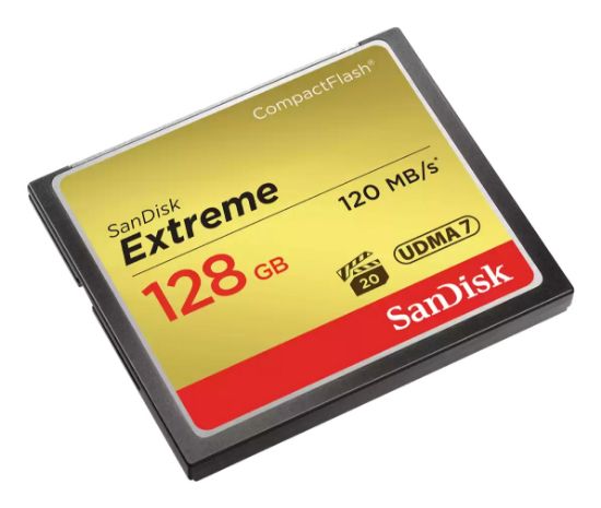 Image de SanDisk CF Extreme 128GB Mémoire flash - Noir (SDCFXSB-128G-G46)