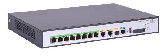 Image de HP E Networking Comware Router 1GbE and Combo 2GbE WAN 8GbE LAN PoE MSR958 Routeur - Gris (JH301A)