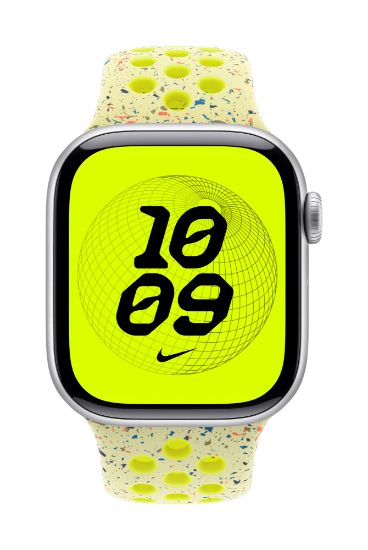 Image de Apple Bracelet Sport Nike Volt Splash 42 mm - M/L - Jaune (MXU63ZM/A)