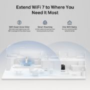 Image de TP-Link BE3600 Émetteur et récepteur réseau Blanc 2500 Mbit/s (RE235BE)
