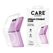 Image de PanzerGlass CARE™ by ® Urban Combat Case Transparent w. White Qi Samsung Galaxy Z Flip7 | Z Flip8 coque de protection pour téléphones portables Housse (CR53256)