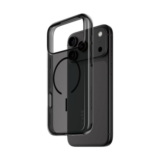 Image de PanzerGlass CARE™ by ® Smokey Case w. Black MagSafe iPhone 2026 Pro Max | 17 Pro Max coque de protection pour téléphones portables Housse Transparent (CR73079)