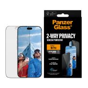 Image de PanzerGlass ® 2-Way Privacy Screen Protector iPhone 2026 Pro | Ultra-Wide Fit w. EasyAligner Protection d'écran transparent 1 pièce(s) (PG90861)