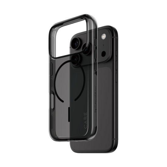 Image de PanzerGlass CARE™ by ® Smokey Case w. Black MagSafe iPhone 2026 Pro | 17 Pro coque de protection pour téléphones portables Housse Transparent (CR91922)