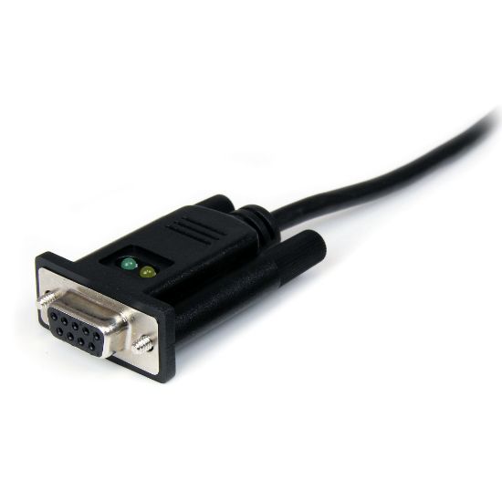 Image de StarTech.com Câble Adaptateur USB vers RS232 Série - Câble DB9 Série DCE avec FTDI - Null Modem - USB 1.1 / 2.0 - Alimenté par Bus (ICUSB232FTN)