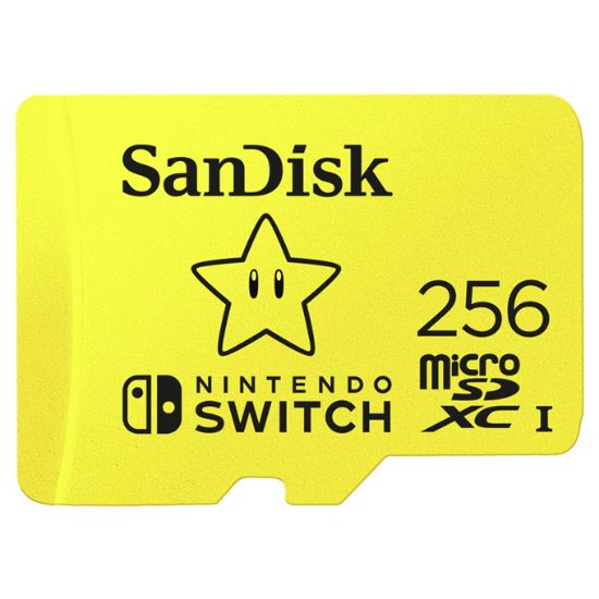 Image de SanDisk 00183573 Mémoire flash - Jaune (SDSQXAO-256G-GNCZN)