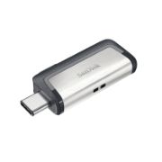 Image de SanDisk Drive USB Ganda Ultra Tipe-C 256 GB Clé USB - Gris, Argent (SDDDC2-256G-G46)