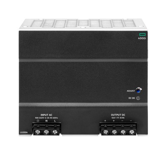 Image de HP E Aruba Networking 4000i POE 54VDC 480W 100-240VAC DIN Power Supply Composant de commutation (JL820A)