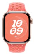 Image de APPLE Bracelet Sport Nike Tison magique 42 mm - M/L - Orange (MYL33ZM/A)