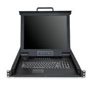 Image de StarTech.com support d'ordinateurs 43,2 cm (17") 1280 x 1024 pixels Acier Noir 1U (RKCONS1708K)