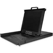 Image de StarTech.com support d'ordinateurs 43,2 cm (17") 1280 x 1024 pixels Acier Noir 1U (RKCONS1708K)