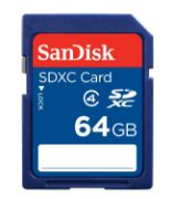 Image de SanDisk 64GB SDXC Mémoire flash - Bleu (SDSDB-064G-B35)