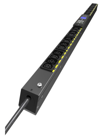 Image de Eaton Metered Input G4 Rack PDU, 22.5U, 7.4 kW, 16 A, 12xC13, 12xC39, 3 m cord Distribution d'énergie - Noir (EVMIF116A)