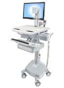 Image de Ergotron StyleView Chariots et supports multimédias - Aluminium,Gris,Blanc (SV44-1312-2)