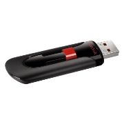 Image de SanDisk Cruzer Glide Clé USB - Noir, Rouge (SDCZ60-128G-B35)