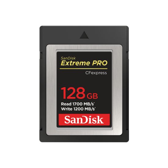 Image de SanDisk 128GB, CFexpress, 1700MB/s, 1200MB/s, XQD Mémoire flash - Noir (SDCFE-128G-GN4NN)