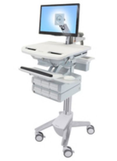 Image de Ergotron StyleView Chariots et supports multimédias - Aluminium,Gris,Blanc (SV43-1260-0)