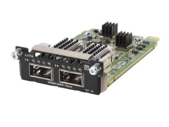 Image de HP E Aruba Networking 3810M 2QSFP+ 40GbE Module Module de commutateur de réseau (JL079A)